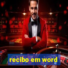 recibo em word